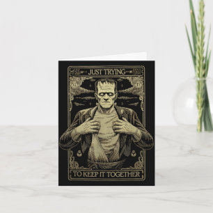 Trying to keep together shirt halloween card
