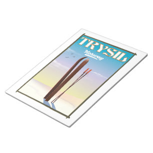 Trysil Norway , Norway ski travel poster Notepad
