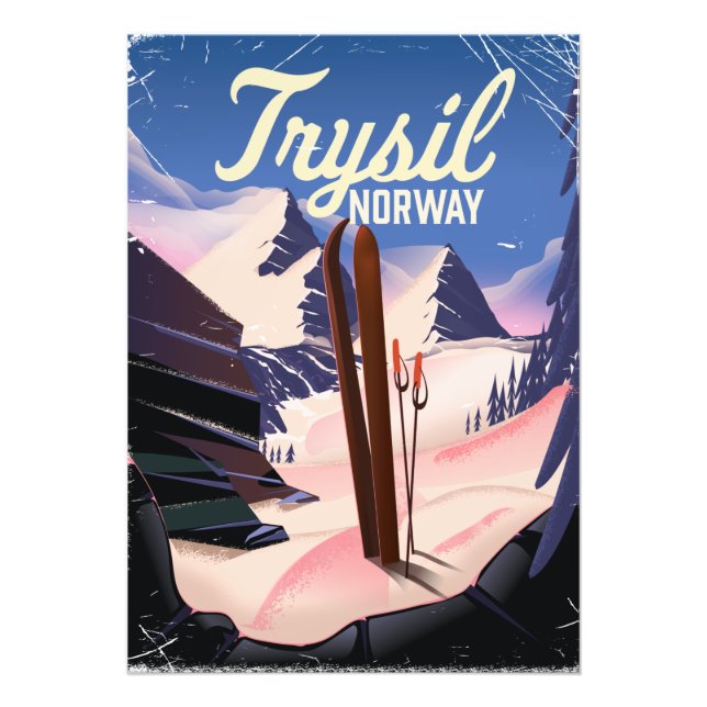Trysil Norway ski Photo Print (Front)