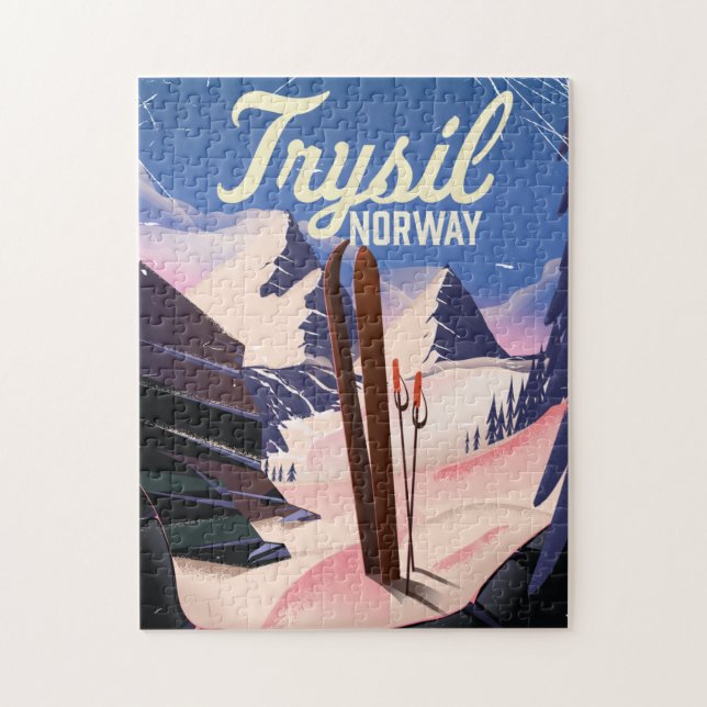 Trysil Norway skiing Jigsaw Puzzle (Vertical)
