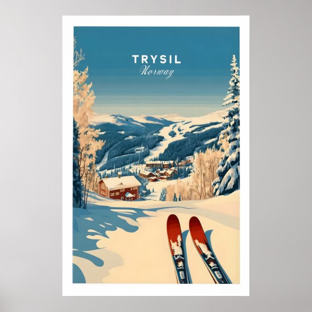 Trysil Ski Print Norway Winter Sports 1 (Front)