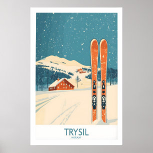 Trysil Ski Wall Art Poster Norway 1