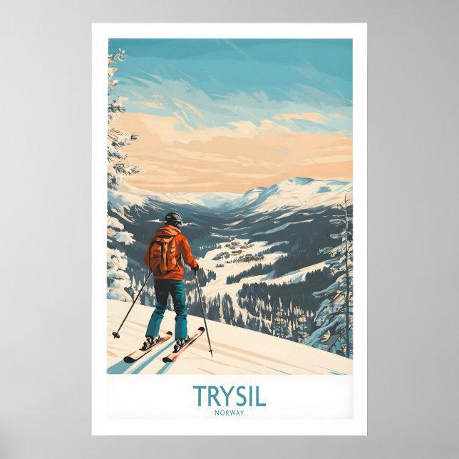 Trysil Ski Wall Art Ski Poster 1 (Front)