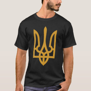 Tryzub Gold Ukrainian Trident T-Shirt