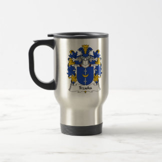 Trzaska Family Crest Travel Mug