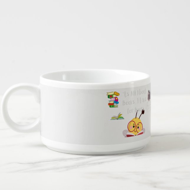 'ts all about books  bowl (Right)