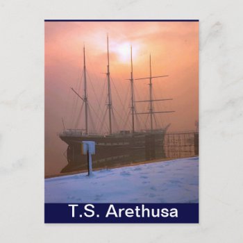 Ts Arethusa  Sunset And Snow Postcard by windsorarts at Zazzle