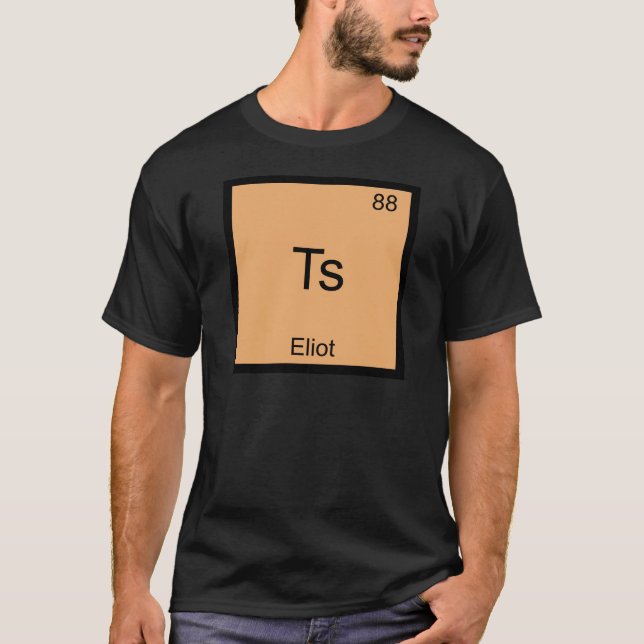 Ts - Eliot Funny Chemistry Element Symbol T-Shirt (Front)