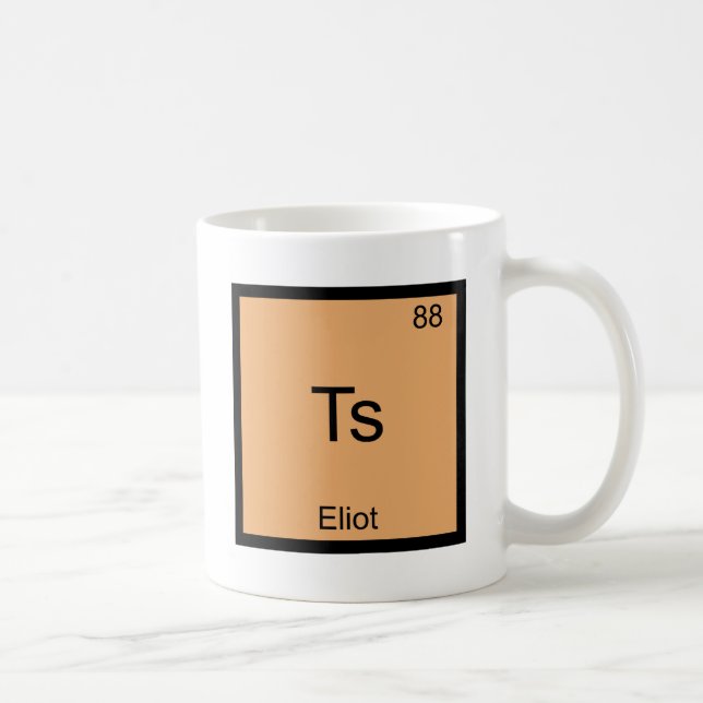 Ts - Eliot Funny Chemistry Element Symbol T-Shirt Coffee Mug (Right)