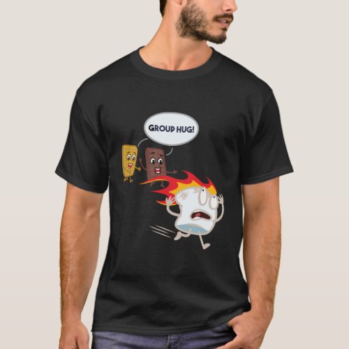 Ts For Smores Marshmallow Camping Roasting T_Shirt