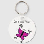 Ts- It&#39;s A Girl Thing Keychain at Zazzle