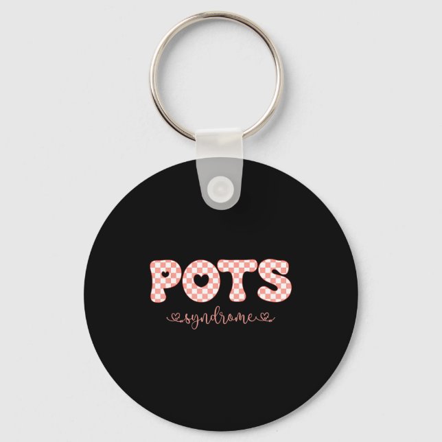 Ts Syndrome Valentine Day Funny Chronic Illness Aw Keychain (Front)