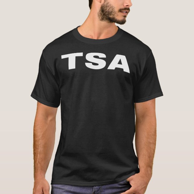TSA Officer Transportation Security Small Text T-Shirt (Front)