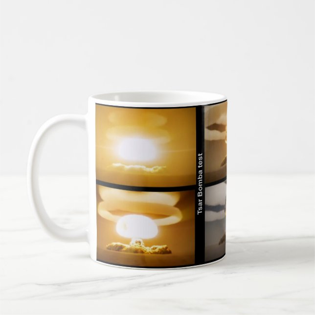Tsar Bomba nuclear test mug (Left)