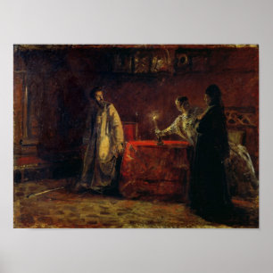 Tsar Boris Godunov and Tsarina Martha, 1874 Poster