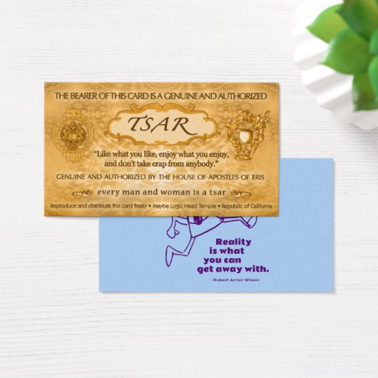 TSAR Card from Robert Anton Wilson (100 cards) (Desk)