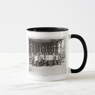 Tsar Nicholas II (1868-1918) standing in the garde Mug
