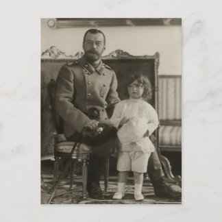 Tsar Nicolas, Tsarevitch Alexis of Russia Postcard