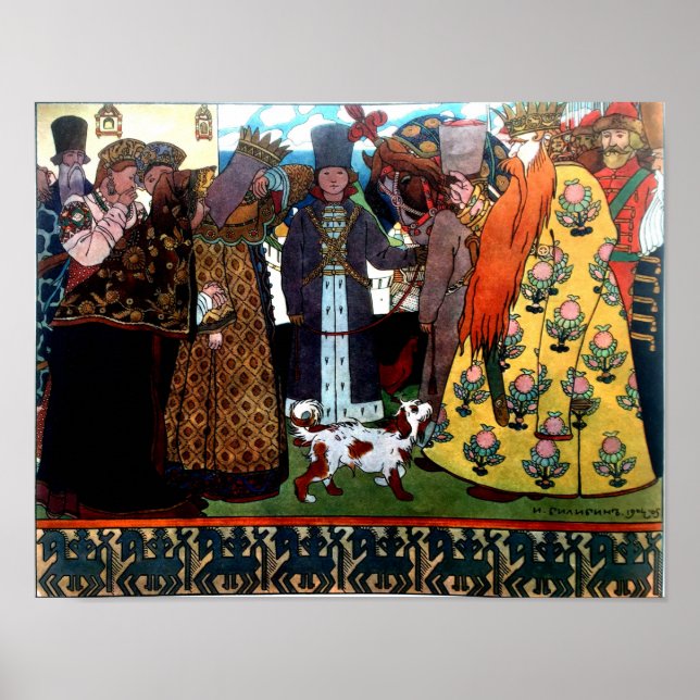 Tsar Saltan Issuing His Decree Poster (Front)