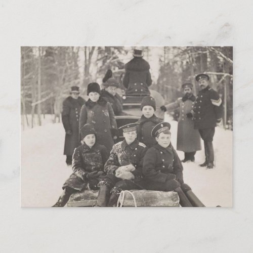 Tsarevitch Alexis Romanov son tsar of Russia Postcard