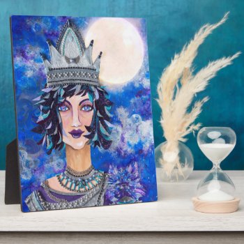 Tsarina Nievita Snow Queen Moonlight Witch Plaque by TigerLilyStudios at Zazzle