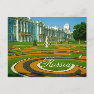 Tsarskoye Selo Pushkin Cathrine Palace Russia Postcard