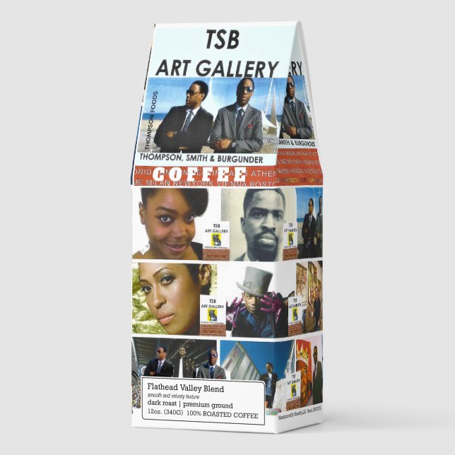 TSB ART  Coffee, 12oz Bag, Dark Roast, Flath Roasted Coffee (Front)