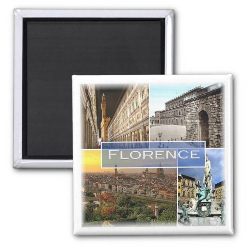 TSC028 FLORENCE Mosaic Tuscany Fridge Magnet