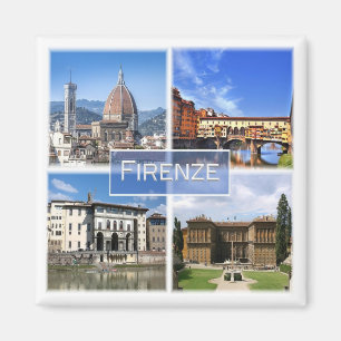 TSC030 FLORENCE, Mosaic, Tuscany, Fridge Magnet