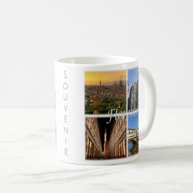 TSC033 FLORENCE, Mosaic, Tuscany, Coffee Mug (Front Right)