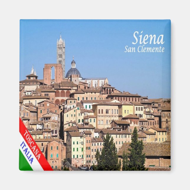 TSC038 SIENA View San Clememte, Tuscany  Fridge Magnet (Front)