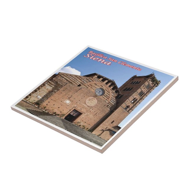 TSC052 SIENA, Basilica San Clemente, Ceramic Tile (Side)