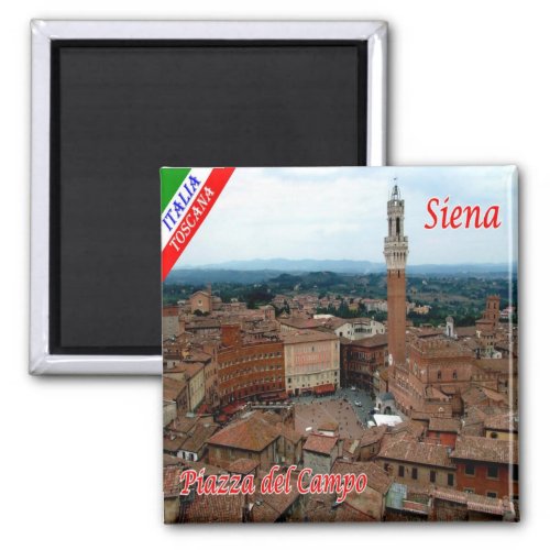 TSC056 SIENA Piazza del Campo Tuscany Fridge Magnet