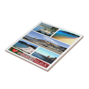 TSC067 ELBA ISLAND I Love, Tuscany, Ceramic Tile