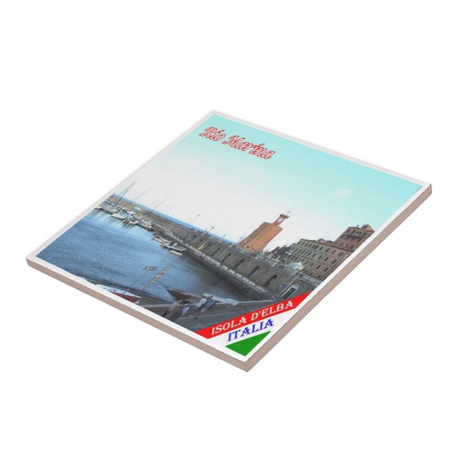 TSC071  RIO MARINA, ELBA Island  Tuscany, Ceramic Tile (Side)