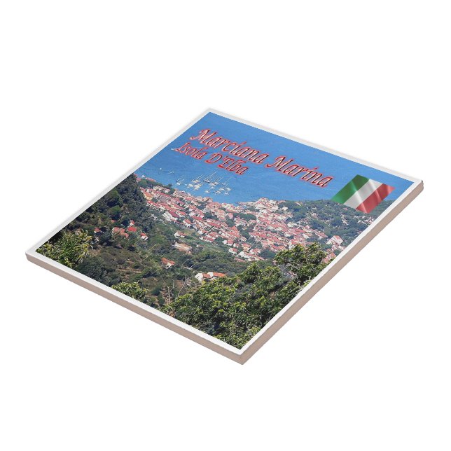 TSC081 MARCIANA MARINA, ELBA Island, Ceramic Tile (Side)