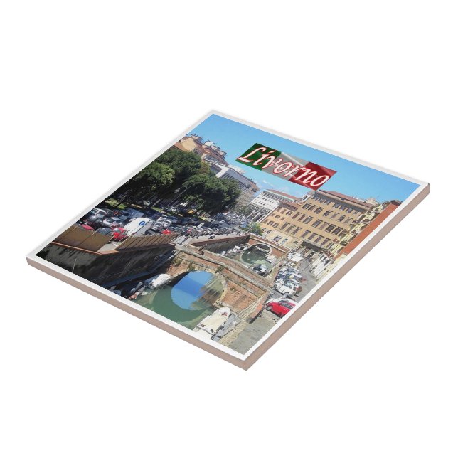 TSC114 LIVORNO, Climb Stones,Tuscany, Ceramic Tile (Side)