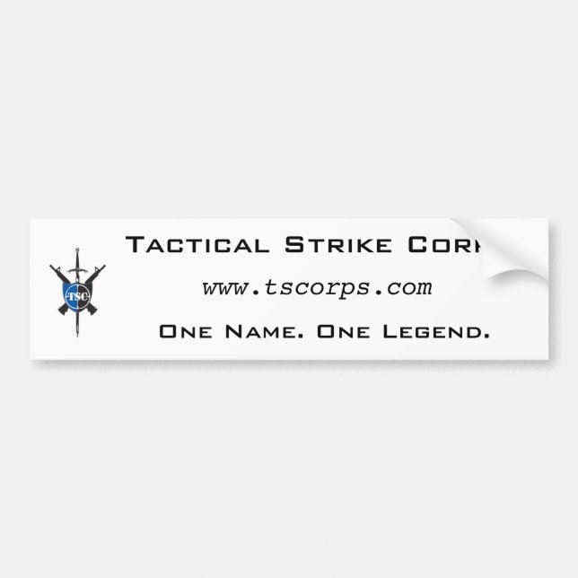 TSC Bumper Sticker - Customized (Front)