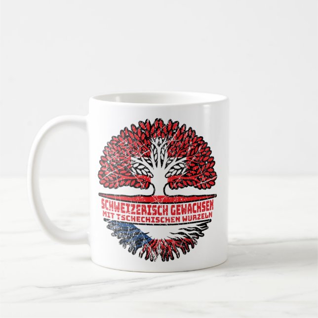 Tschechien Tschechisch Schweizer Schweiz Baum Coffee Mug (Left)