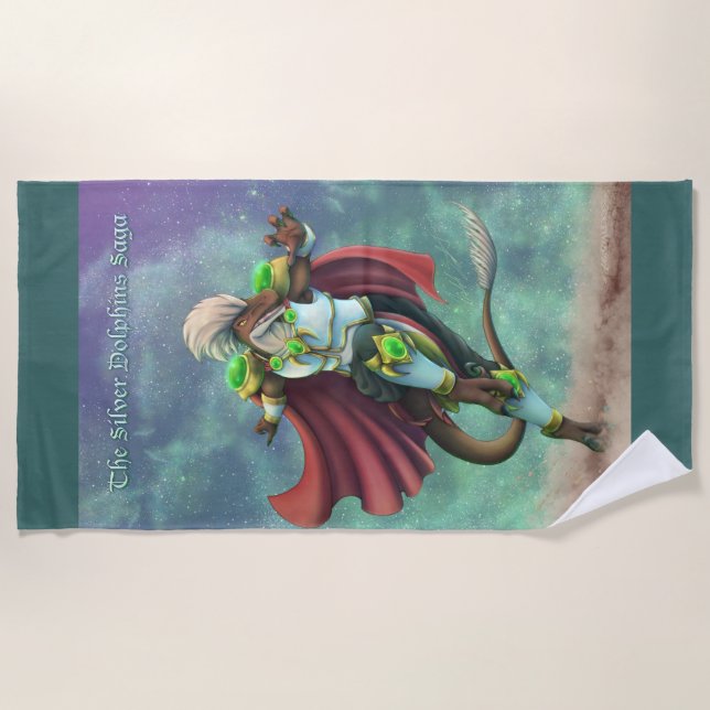 TSDS: Justin Arisdale Cover Art Solo Earth      Beach Towel (Front)