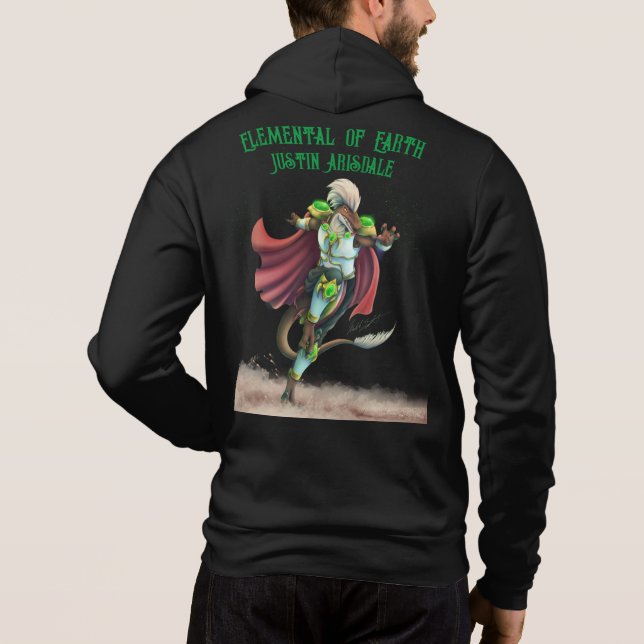 TSDS: Justin Arisdale Cover Art Solo Earth  Hoodie (Back)