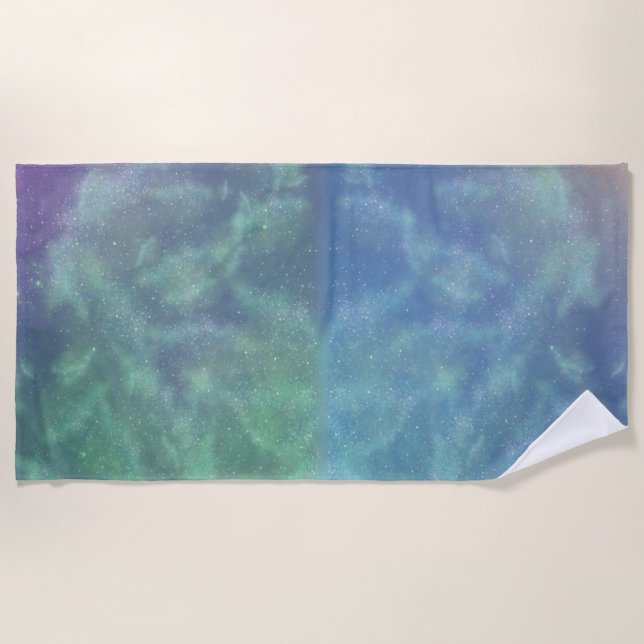 TSDS: Of life and Love Logo Blue and Green    Beach Towel (Front)