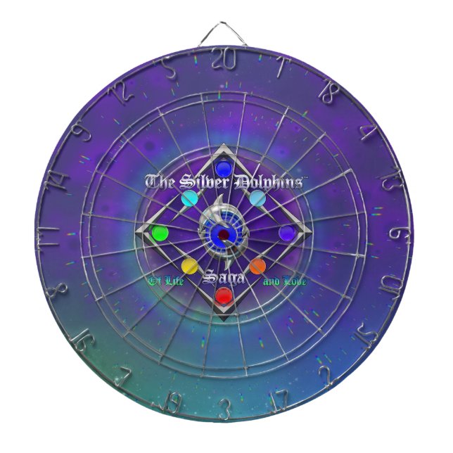 TSDS: Of life and Love Logo Blue and Green   Dart Board (Front)