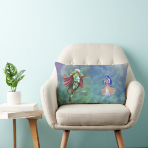 TSDS: Of life and Love Logo Blue and Green Lumbar Pillow