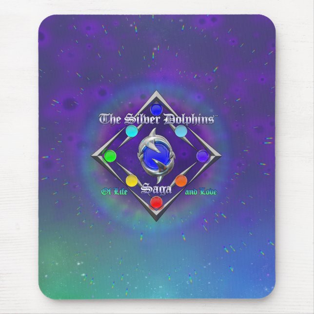 TSDS: Of life and Love Logo Blue and Green   Mouse Pad (Front)