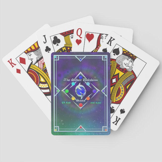 TSDS: Of life and Love Logo Blue and Green    Poker Cards (Back)