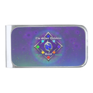 TSDS: Of life and Love Logo Blue and Green Silver Finish Money Clip