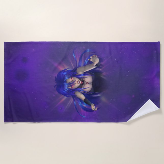 TSDS: Queen Irana Delphi Book Cover Art Beach Towel (Front)