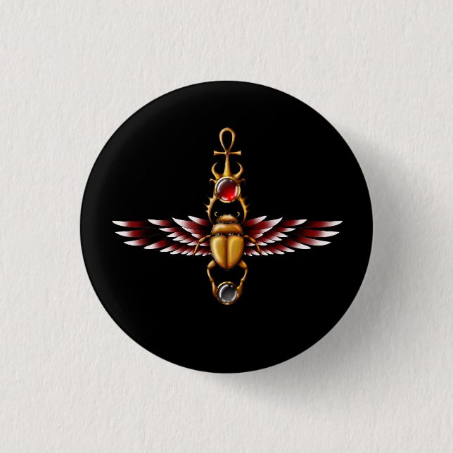 TSDS: Seth's Scarab Coat Graphic Button (Front)