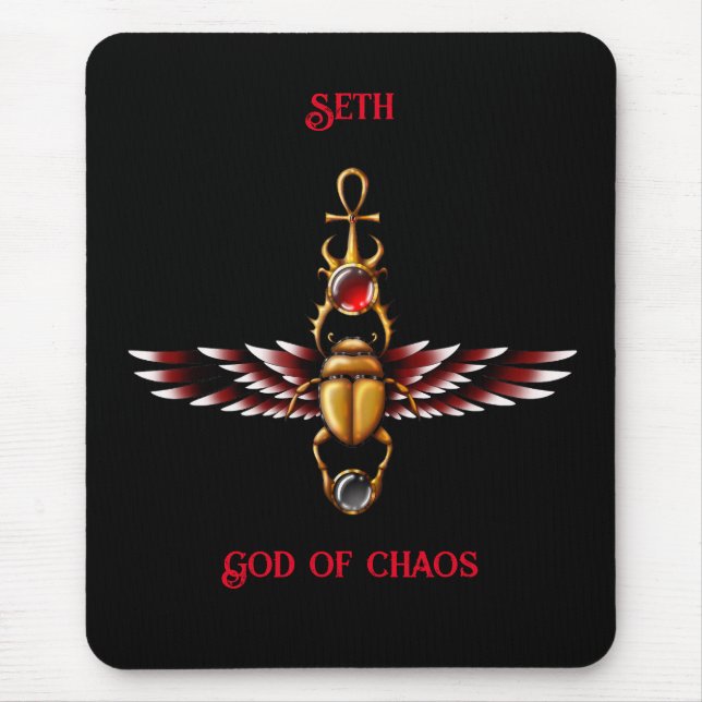 TSDS: Seth's Scarab Coat Graphic  Mouse Pad (Front)